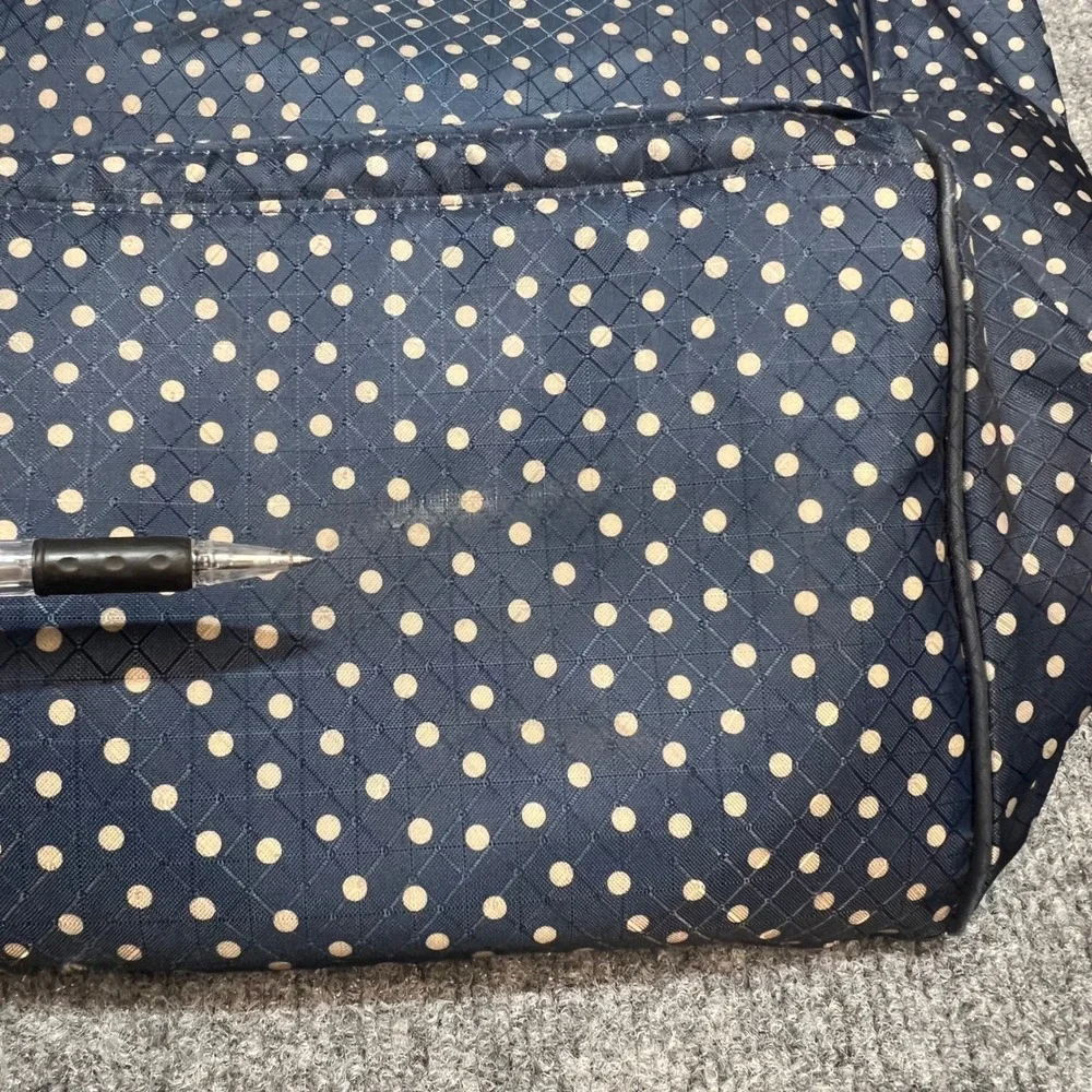 Thirty-One Take Two Tote Backpack Navy Dancing Dot Convertible Thermal Pocket